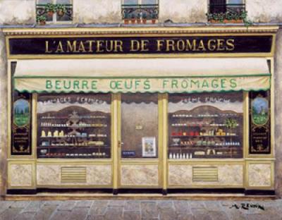 L'Amateur De Fromages art print by Andre Renoux