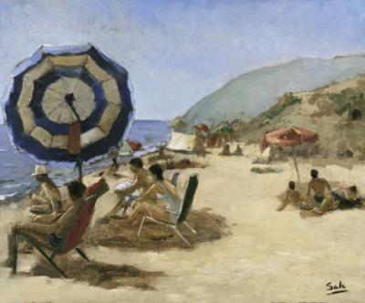 A Day on the Beach I art print by Carme Sala