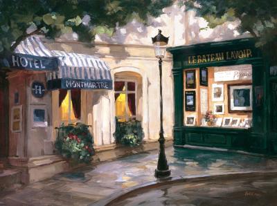 A Quiet Corner, Paris art print by George Botich