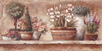 Antique Blooms art print by James Lee