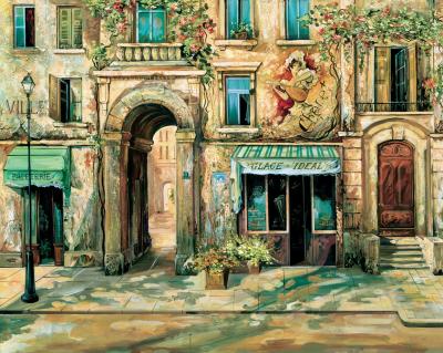 Courtyard Shops art print by Mark St. John