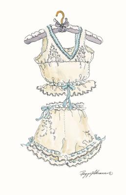Lavender and Lace art print by Peggy Abrams