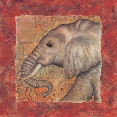 Elephant Safari art print by Terri Cook