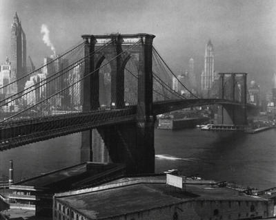 The Brooklyn Bridge as Seen from Brooklyn art print by Andreas Feininger