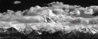 Mt. McKinley Range (embossed) art print by Ansel Adams