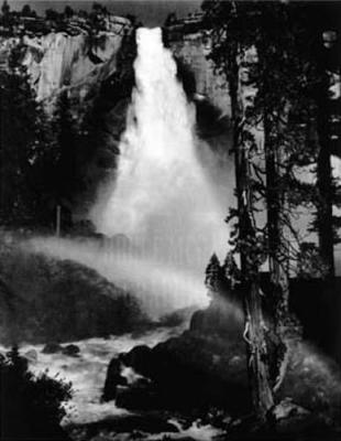 Nevada Fall (embossed) art print by Ansel Adams