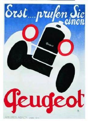 Peugeot art print by Arthur