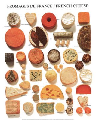 French Cheese art print by Atelier