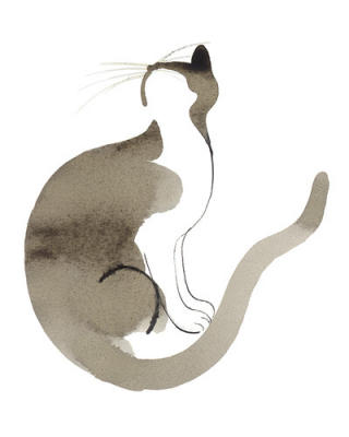 Cat art print by Aurore de la Morinerie