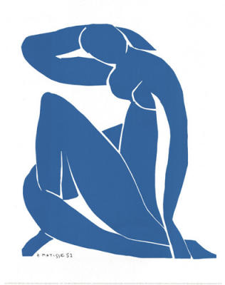 Blue Nude II art print by Henri Matisse
