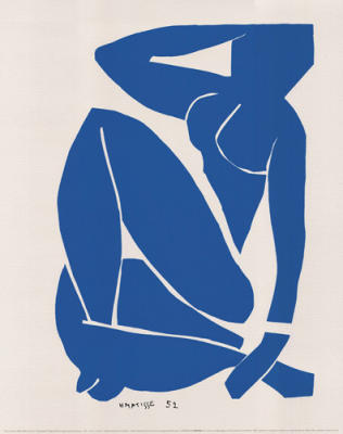 Blue Nude III art print by Henri Matisse