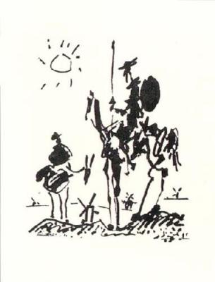 Don Quichotte - 1955 art print by Pablo Picasso