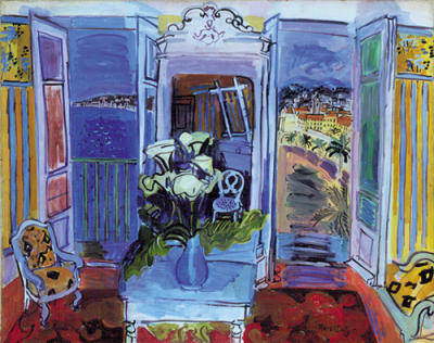 Indoors with the Window Open art print by Raoul Dufy