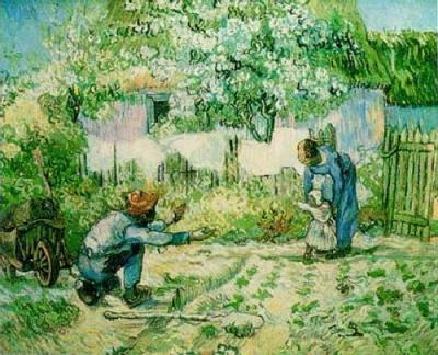The First Steps art print by Vincent Van Gogh