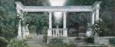 Summer Garden Pavilion art print by Piet Bekaert