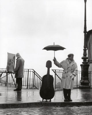 Musician in the Rain