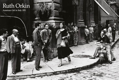 American Girl in Italy, 1951 art print by Ruth Orkin