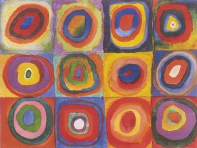 Color Study - Squares with Concentric Rings art print by Wassily Kandinsky