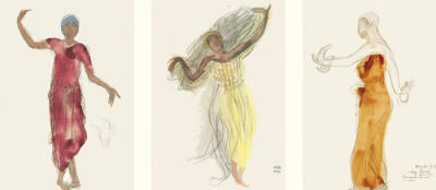 Danseuses Cambodgiennes art print by Auguste Rodin
