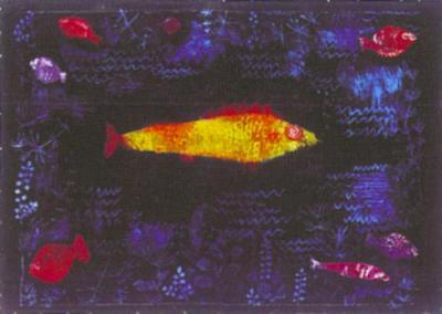 The Golden Fish art print by Paul Klee