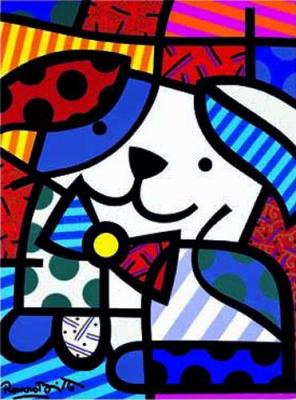 Ginger art print by Romero Britto