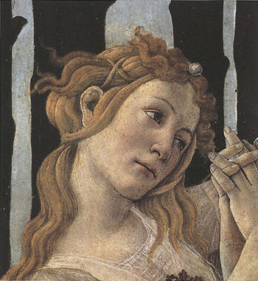 La Primavera (detail) art print by Sandro Botticelli