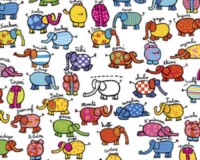 Les �l�phants art print by Andr�e Prigent