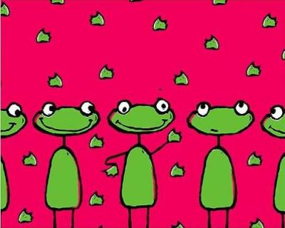 Les grenouilles art print by Andr�e Prigent