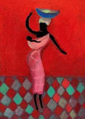 Woman and Child art print by Aur�lia Fronty