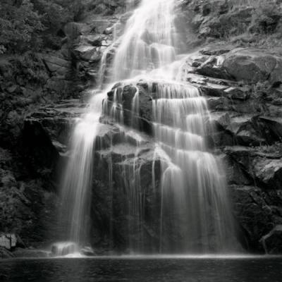 Cascade de Runes, Loz�re art print by Cedric Porchez