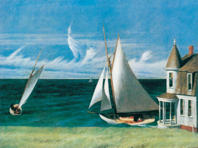 Le rivage abrit� art print by Edward Hopper