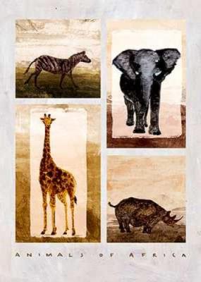 Animals of Africa art print by Emmanuelle Teyras