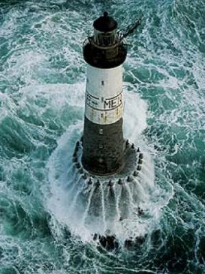 Ar-men Lighthouse art print by Jean Guichard