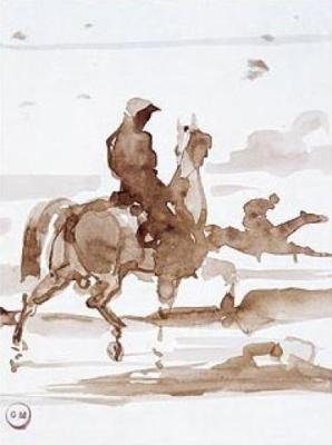Study of Horses art print by Moreau