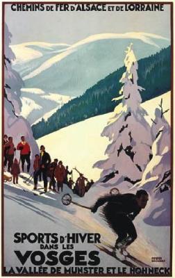Sports d'Hiver art print by Roger Broders