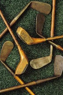 Antique golf clubs