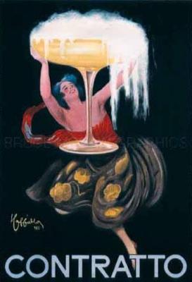 Contratto art print by Leonetto Cappiello