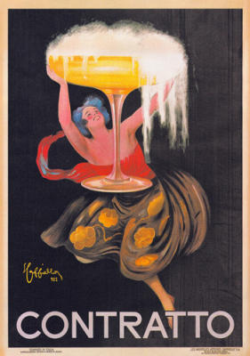 Contratto art print by Leonetto Cappiello