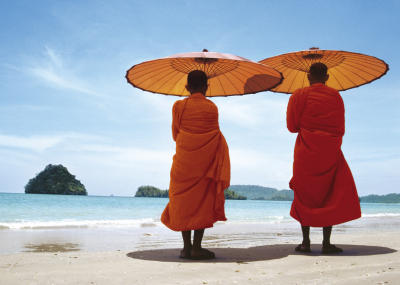 Bonzes � Krabi, Tha�lande