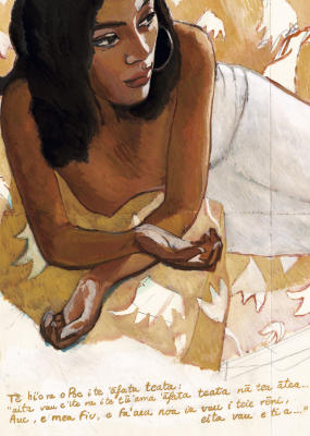 Poe, fille de Raiatea, maquilleuse � Tahiti