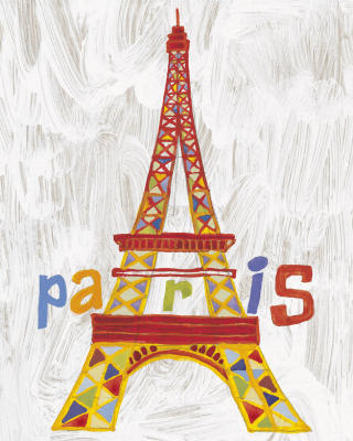 Eiffel Tower, Tribute to Delaunay art print by Val�rie Roy