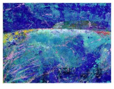Suspended Island 2 art print by Adrian Hemming