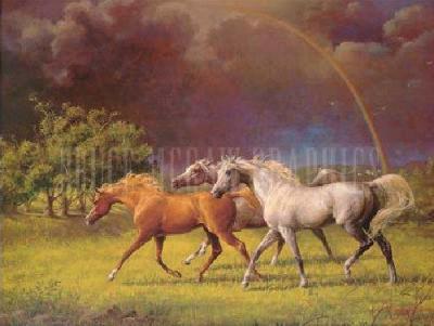 Arabians After a Storm art print by Jenness Cortez