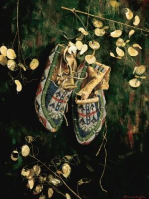 Moccasins: January art print by Alexander Selytin