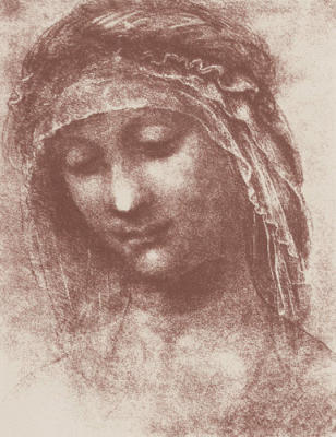 St Anne (Serigraph and embossed) art print by Leonardo da Vinci