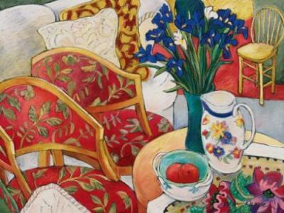 Iris Bouquet art print by Mary Mark