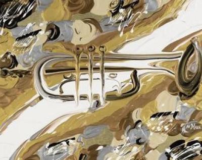 Trumpet art print by Michael Hall