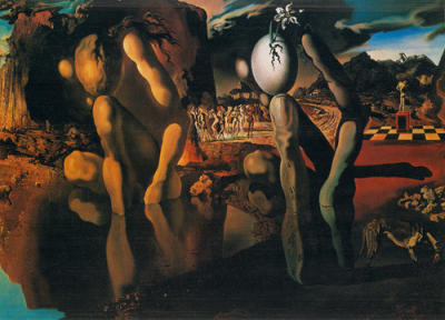 Metamorphosis of Narcissus, 1937 art print by Salvador Dali