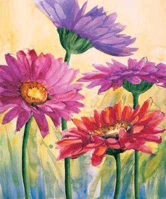 Gerbere in rosa art print by Giuseppina Tartagni