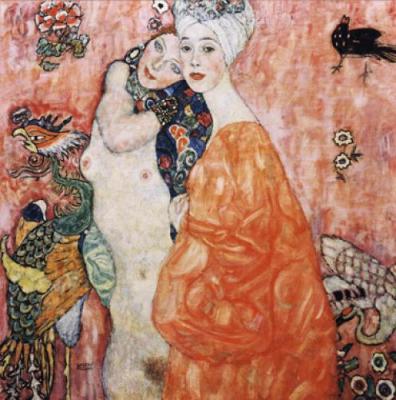 Le amiche art print by Gustav Klimt